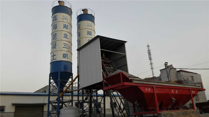 運城湖北京山縣羅店鎮HZS60混凝土攪拌站 Hubei Jingshan County, Luo Zhen HZS60 concrete mixing station