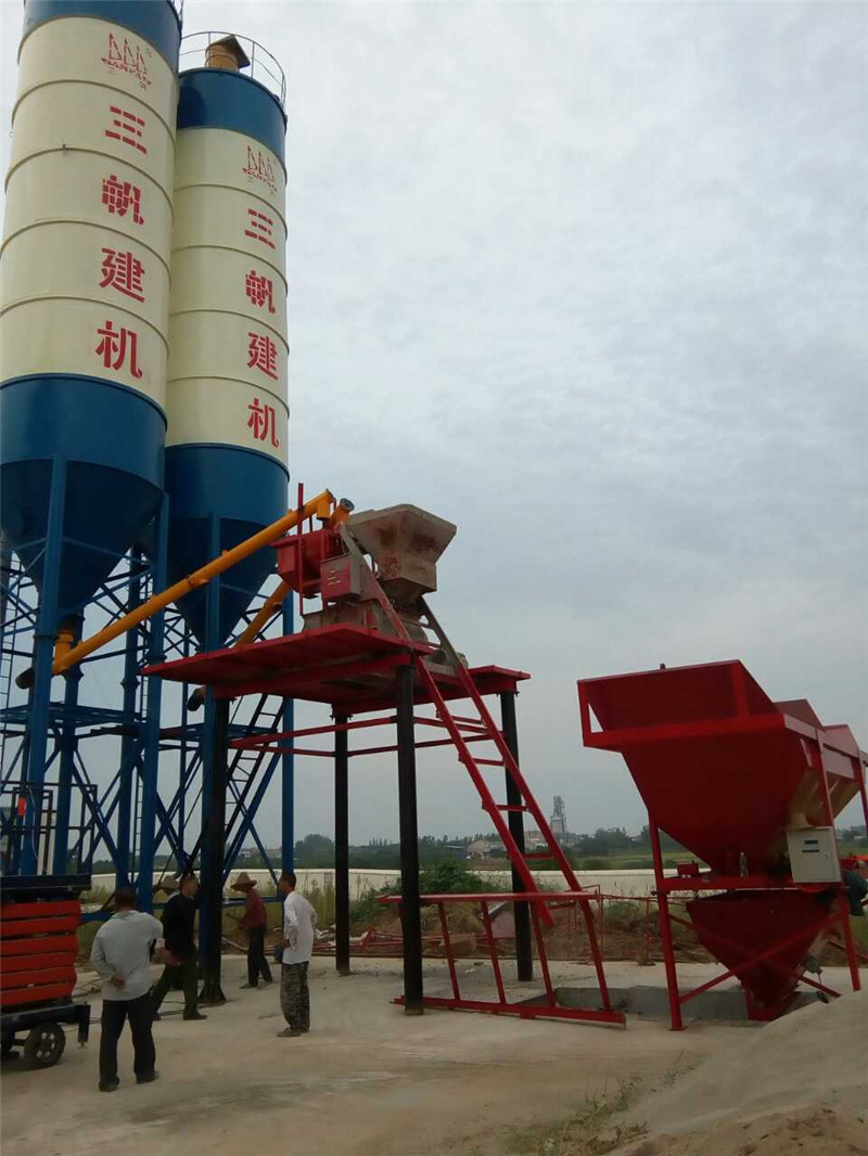 運城建成的湖北金山混凝土攪拌站 Hubei Jinshan concrete mixing station