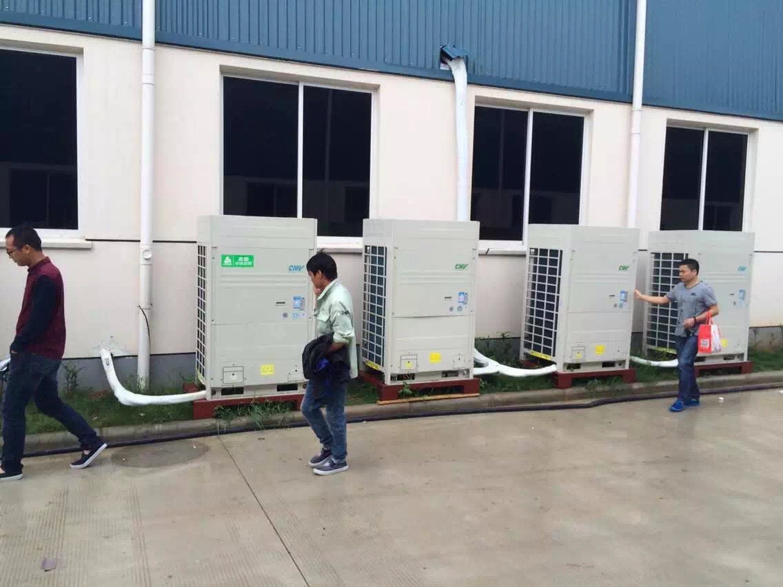 越南河内光伏厂房10匹风冷机项目