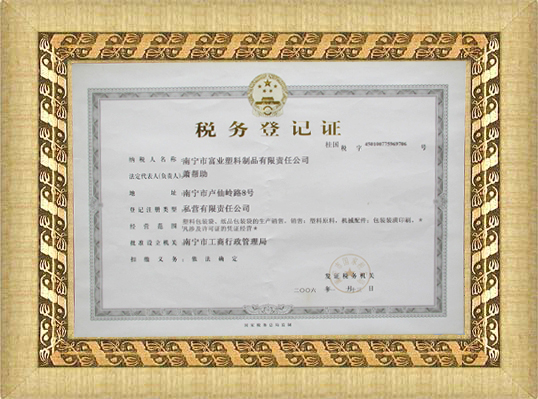 桂林稅務登記證
