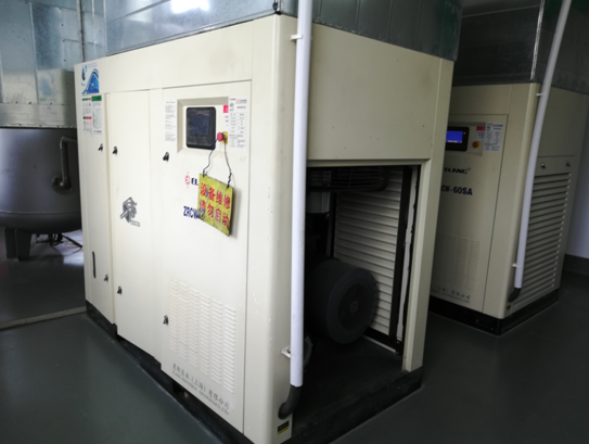 柳州無油空壓機運用于新能源產品鋰電材料生產
