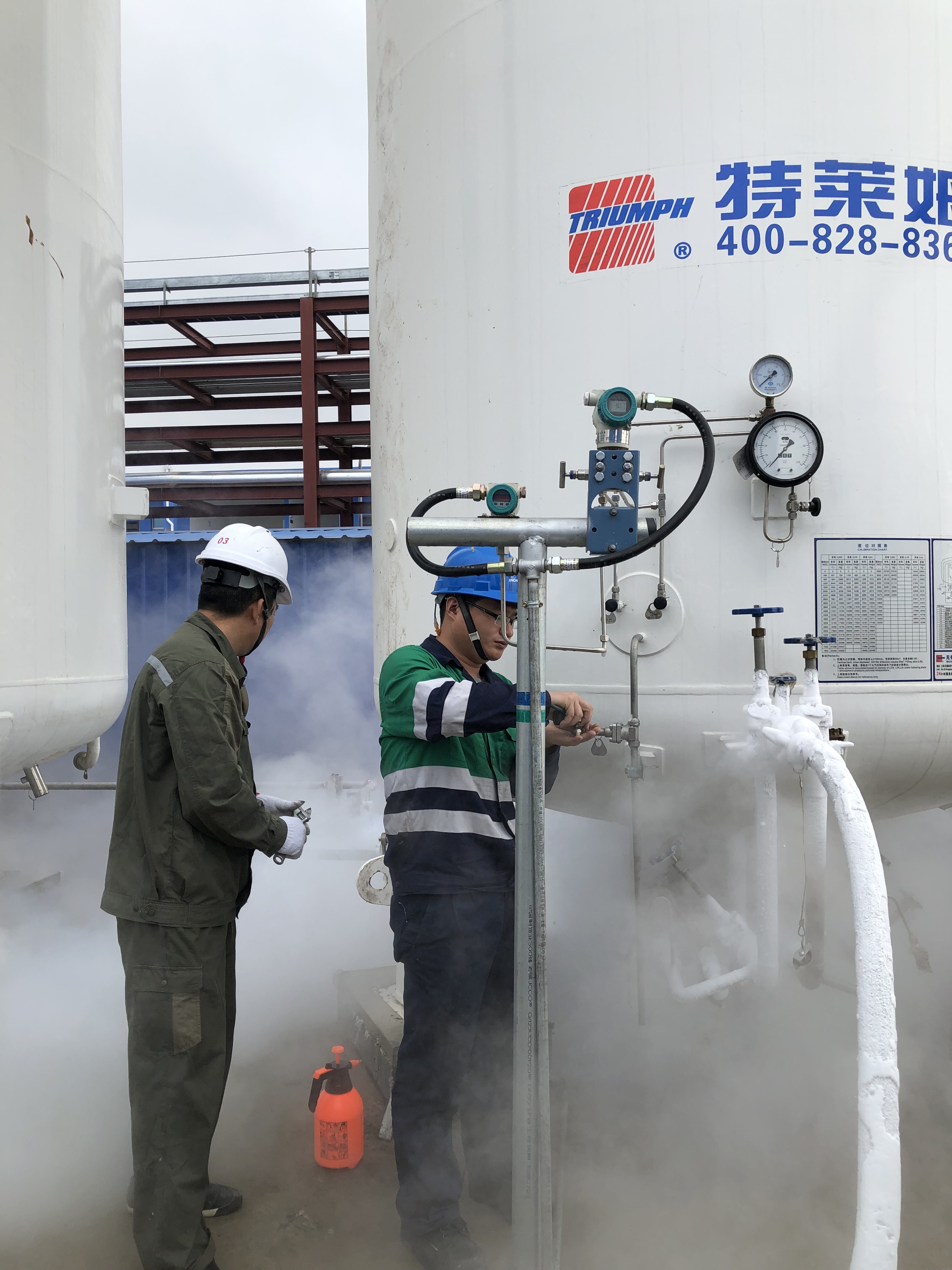 防城港越洋化工2×30m3低溫儲罐注氮